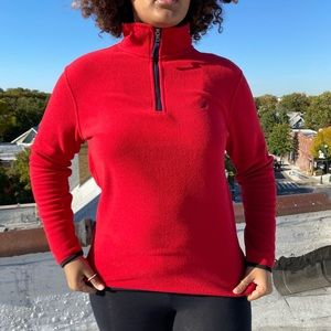 ✨ Nautica red half zip up with navy accents